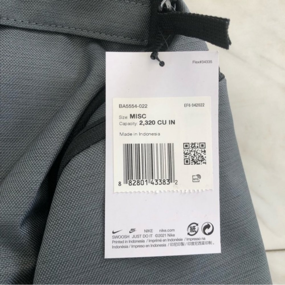 Nike Hoops Elite Pro Basketball Backpack 'Gray' BA5554-022 - Picture 3 of 9